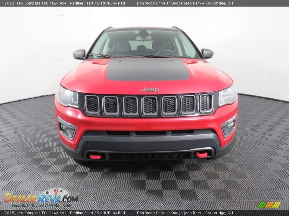 2018 Jeep Compass Trailhawk 4x4 Redline Pearl / Black/Ruby Red Photo #6