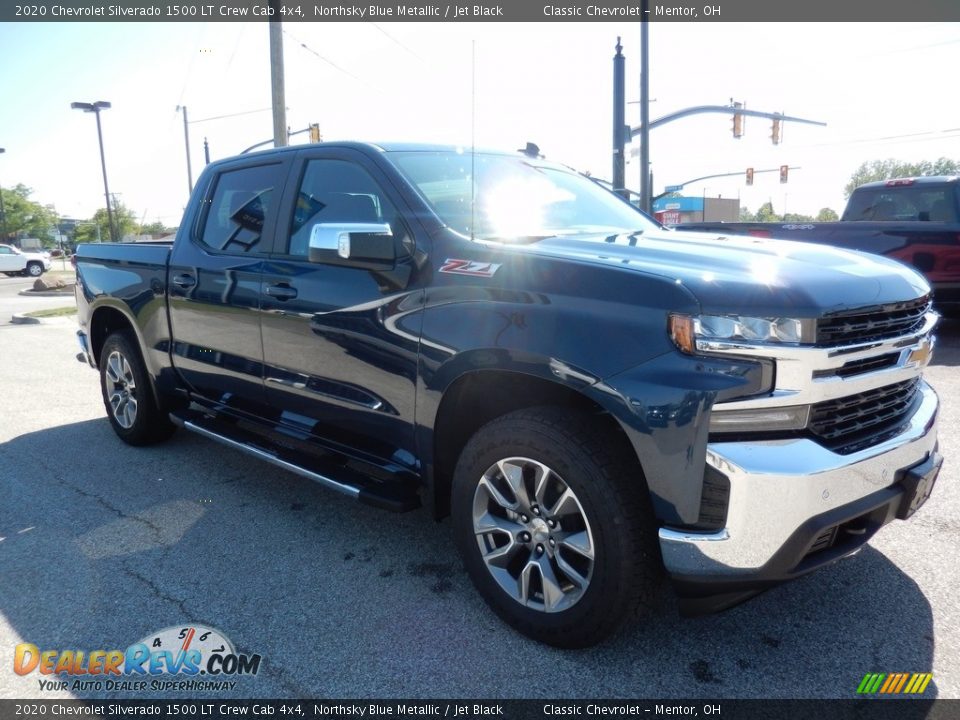 2020 Chevrolet Silverado 1500 LT Crew Cab 4x4 Northsky Blue Metallic / Jet Black Photo #3