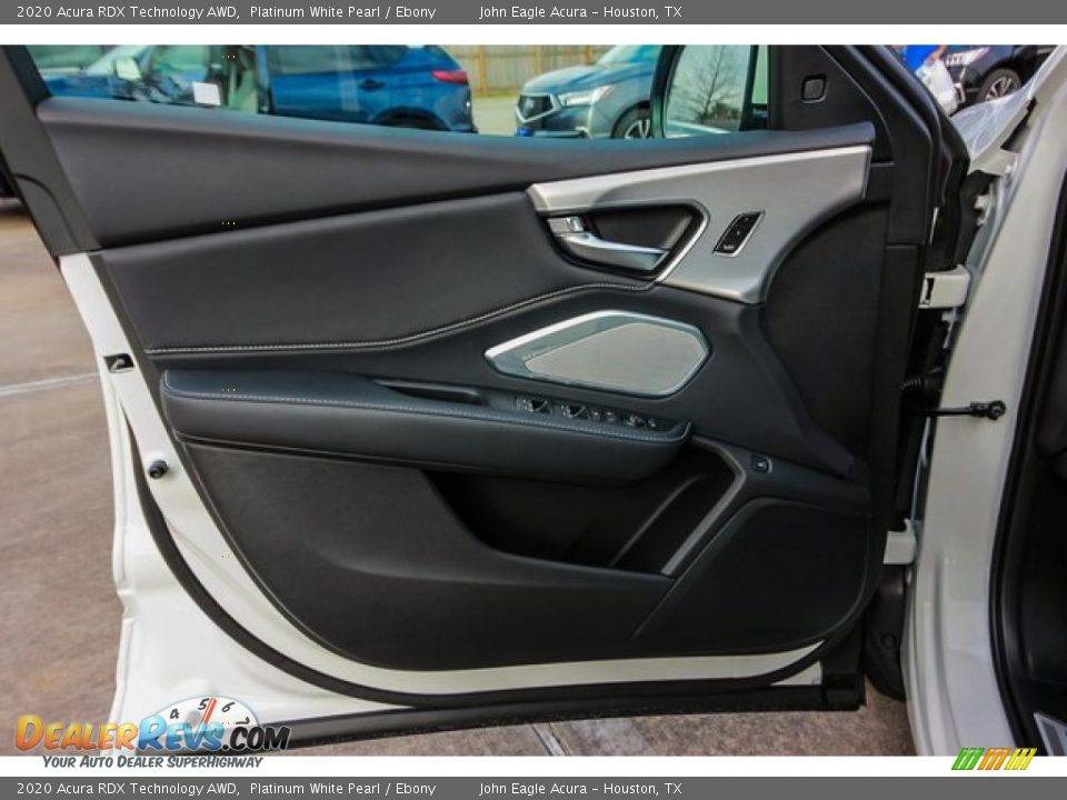 2020 Acura RDX Technology AWD Platinum White Pearl / Ebony Photo #14