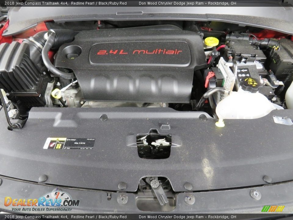 2018 Jeep Compass Trailhawk 4x4 Redline Pearl / Black/Ruby Red Photo #8