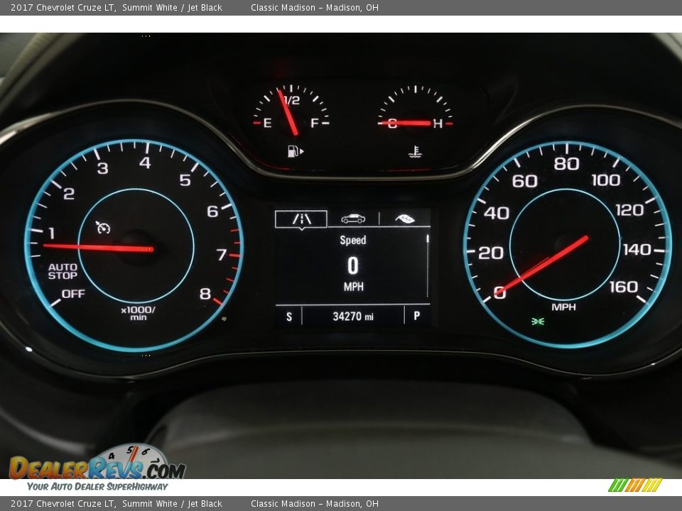 2017 Chevrolet Cruze LT Summit White / Jet Black Photo #8