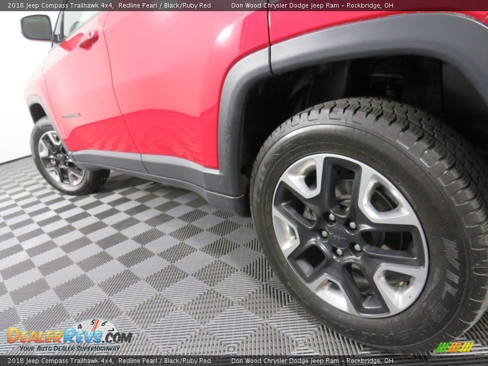 2018 Jeep Compass Trailhawk 4x4 Redline Pearl / Black/Ruby Red Photo #11