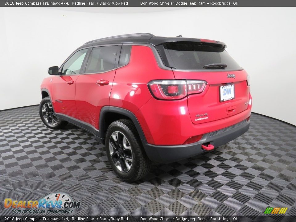 2018 Jeep Compass Trailhawk 4x4 Redline Pearl / Black/Ruby Red Photo #12