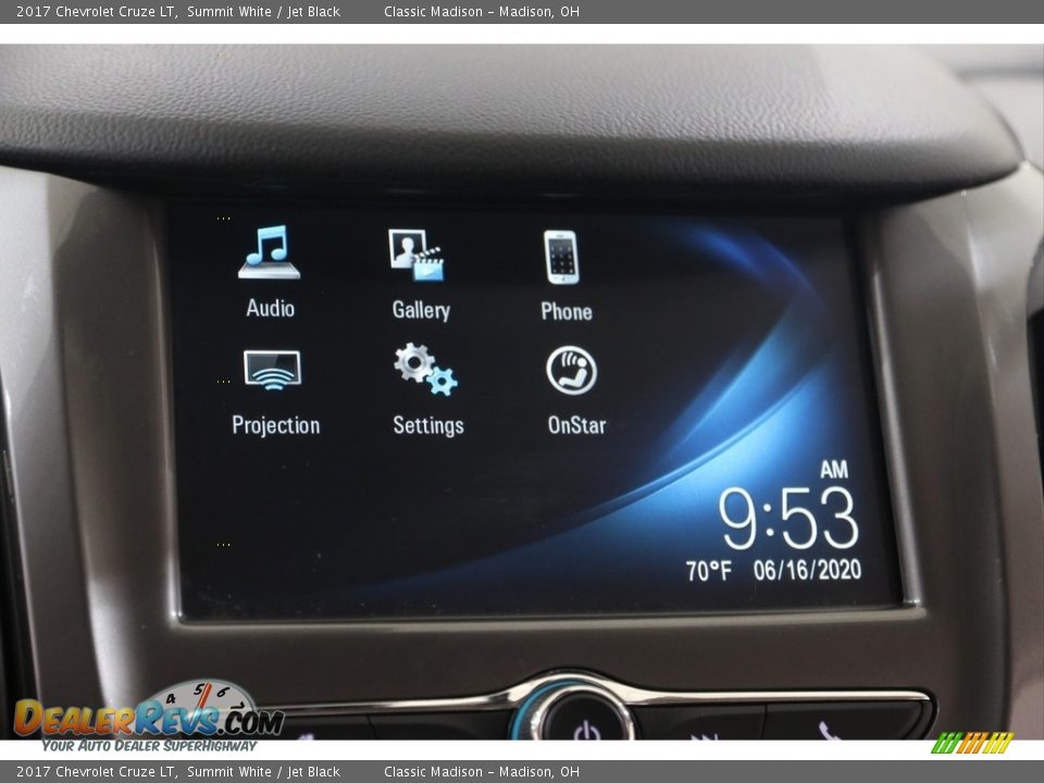 2017 Chevrolet Cruze LT Summit White / Jet Black Photo #10