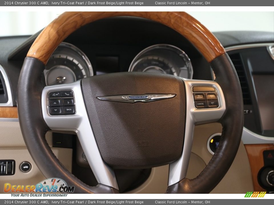 2014 Chrysler 300 C AWD Ivory Tri-Coat Pearl / Dark Frost Beige/Light Frost Beige Photo #6