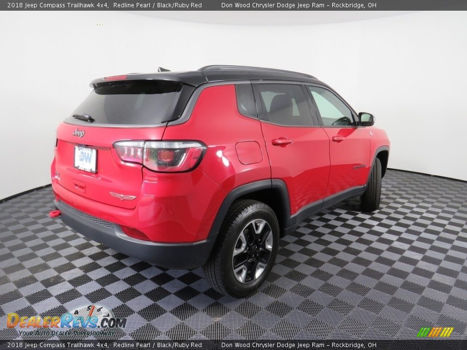 2018 Jeep Compass Trailhawk 4x4 Redline Pearl / Black/Ruby Red Photo #16