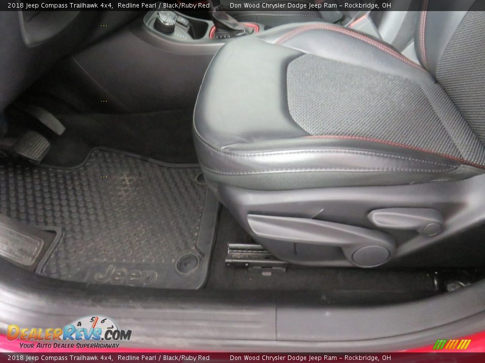 2018 Jeep Compass Trailhawk 4x4 Redline Pearl / Black/Ruby Red Photo #22