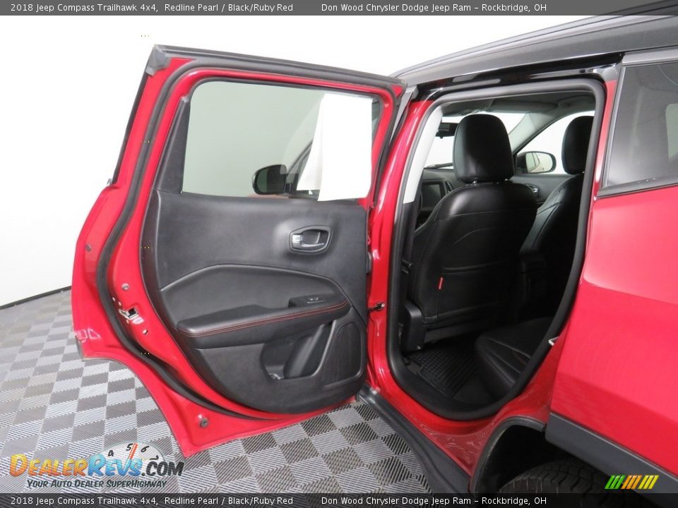 2018 Jeep Compass Trailhawk 4x4 Redline Pearl / Black/Ruby Red Photo #25