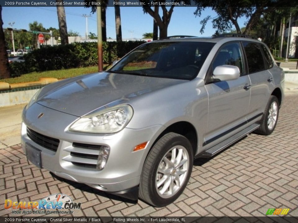 2009 Porsche Cayenne Crystal Silver Metallic / Black Photo #1