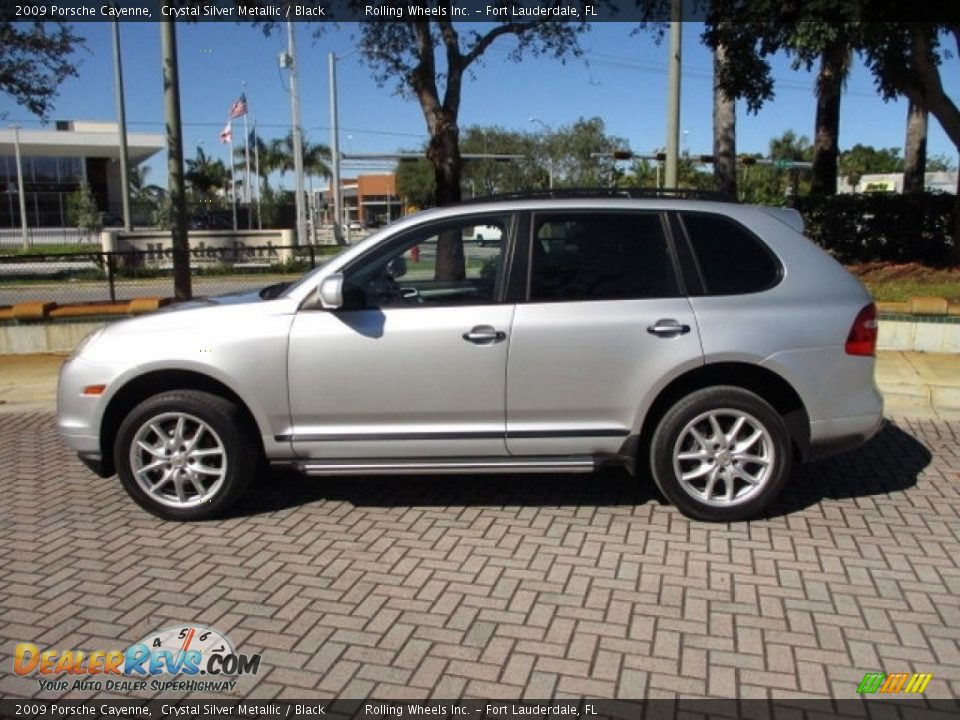 2009 Porsche Cayenne Crystal Silver Metallic / Black Photo #3