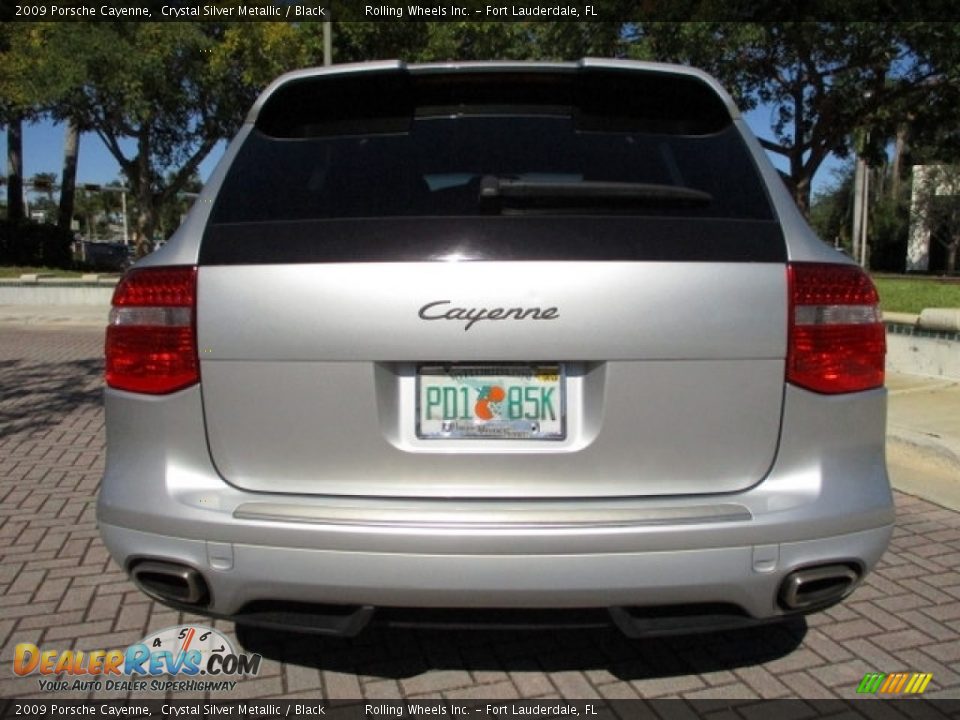 2009 Porsche Cayenne Crystal Silver Metallic / Black Photo #7