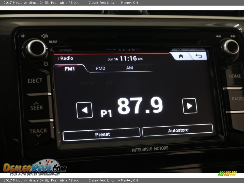 Audio System of 2017 Mitsubishi Mirage G4 SE Photo #10