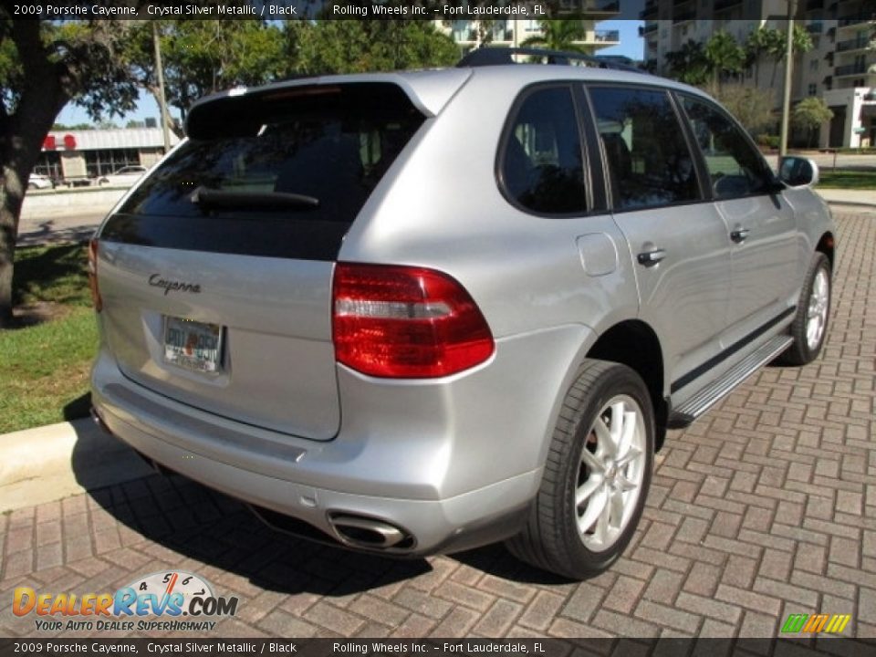 2009 Porsche Cayenne Crystal Silver Metallic / Black Photo #9