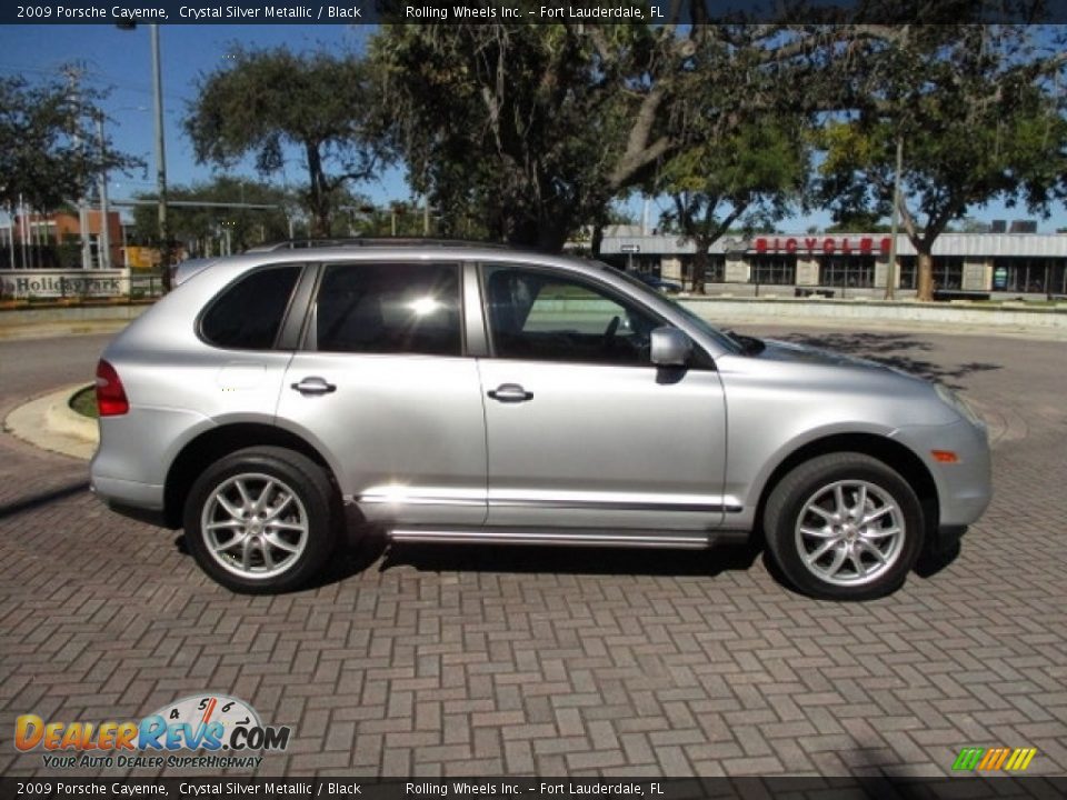 2009 Porsche Cayenne Crystal Silver Metallic / Black Photo #11