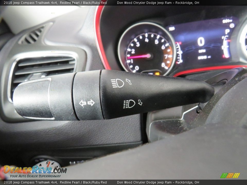 2018 Jeep Compass Trailhawk 4x4 Redline Pearl / Black/Ruby Red Photo #36