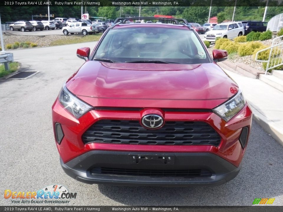 2019 Toyota RAV4 LE AWD Ruby Flare Pearl / Nutmeg Photo #10