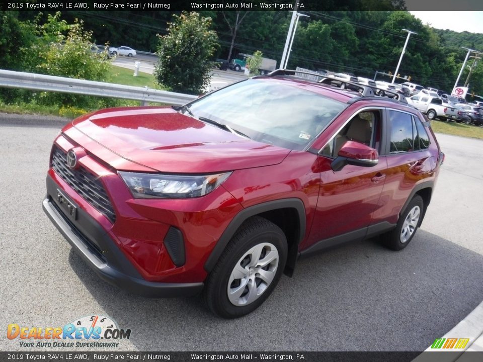 2019 Toyota RAV4 LE AWD Ruby Flare Pearl / Nutmeg Photo #11