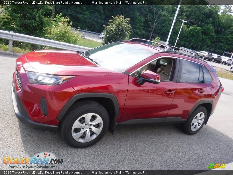 2019 Toyota RAV4 LE AWD Ruby Flare Pearl / Nutmeg Photo #12