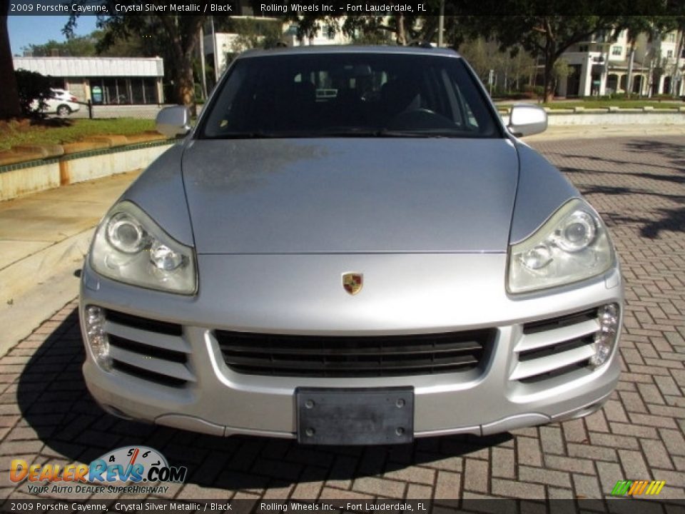 2009 Porsche Cayenne Crystal Silver Metallic / Black Photo #15