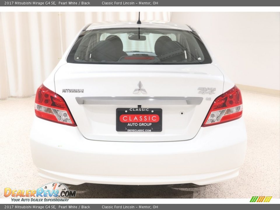 2017 Mitsubishi Mirage G4 SE Pearl White / Black Photo #18