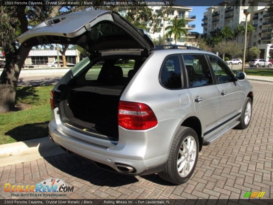 2009 Porsche Cayenne Crystal Silver Metallic / Black Photo #17