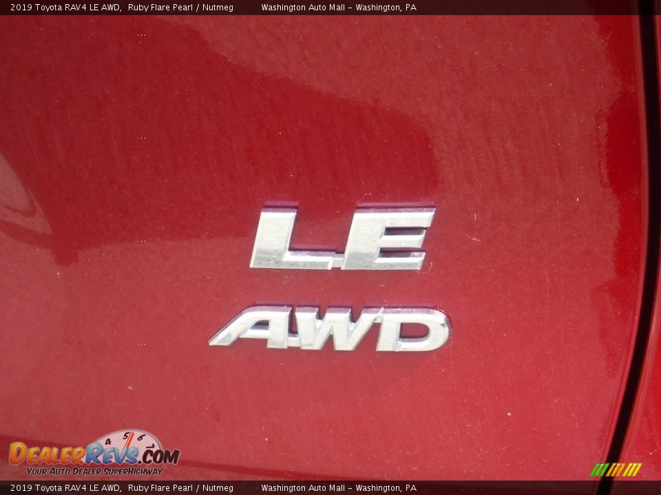 2019 Toyota RAV4 LE AWD Ruby Flare Pearl / Nutmeg Photo #16