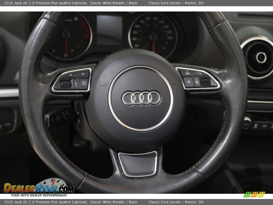 2015 Audi A3 2.0 Premium Plus quattro Cabriolet Glacier White Metallic / Black Photo #8