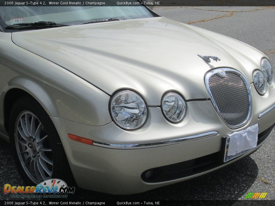 2006 Jaguar S-Type 4.2 Winter Gold Metallic / Champagne Photo #3