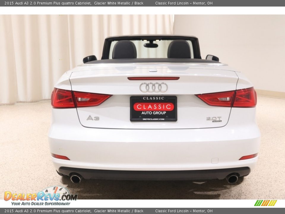 2015 Audi A3 2.0 Premium Plus quattro Cabriolet Glacier White Metallic / Black Photo #18