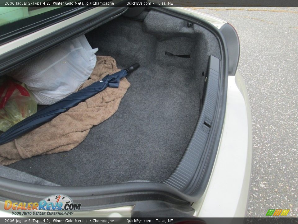 2006 Jaguar S-Type 4.2 Winter Gold Metallic / Champagne Photo #10