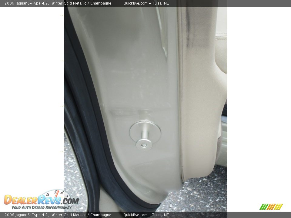 2006 Jaguar S-Type 4.2 Winter Gold Metallic / Champagne Photo #11