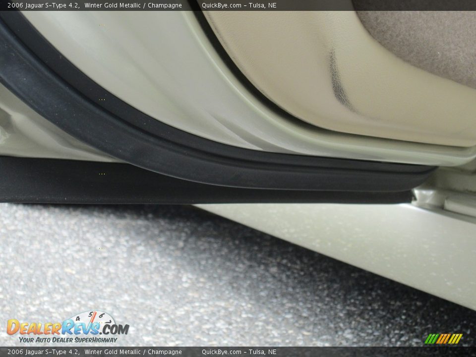 2006 Jaguar S-Type 4.2 Winter Gold Metallic / Champagne Photo #12