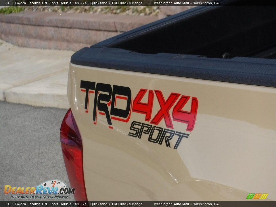 2017 Toyota Tacoma TRD Sport Double Cab 4x4 Quicksand / TRD Black/Orange Photo #9