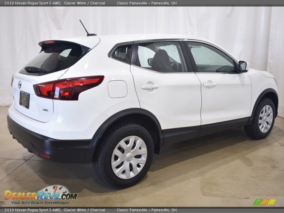 2019 Nissan Rogue Sport S AWD Glacier White / Charcoal Photo #2