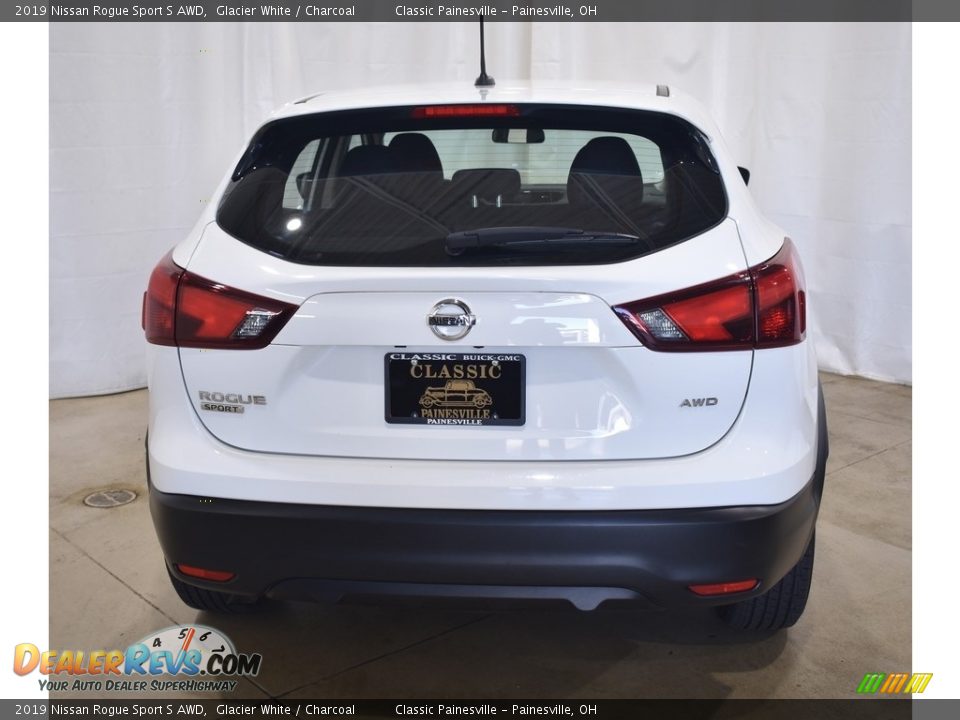 2019 Nissan Rogue Sport S AWD Glacier White / Charcoal Photo #3