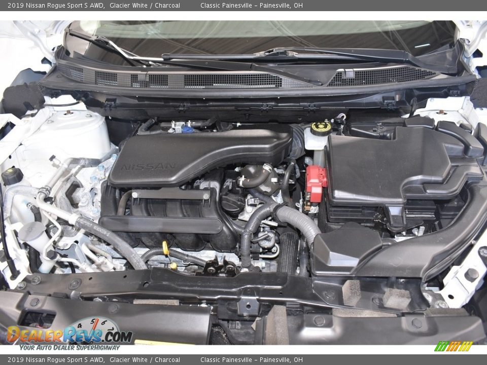 2019 Nissan Rogue Sport S AWD Glacier White / Charcoal Photo #6