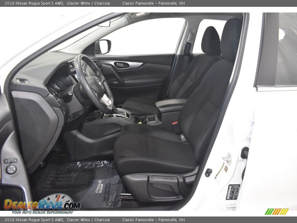 2019 Nissan Rogue Sport S AWD Glacier White / Charcoal Photo #7