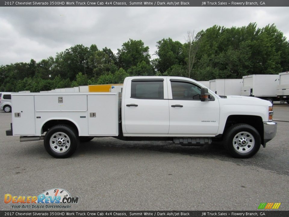 Summit White 2017 Chevrolet Silverado 3500HD Work Truck Crew Cab 4x4 Chassis Photo #6