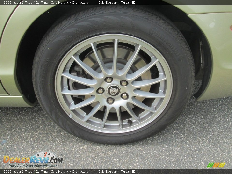 2006 Jaguar S-Type 4.2 Winter Gold Metallic / Champagne Photo #25