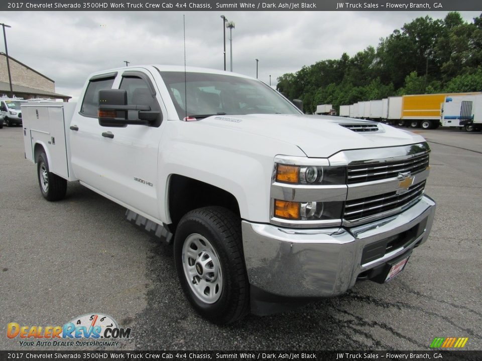 2017 Chevrolet Silverado 3500HD Work Truck Crew Cab 4x4 Chassis Summit White / Dark Ash/Jet Black Photo #7