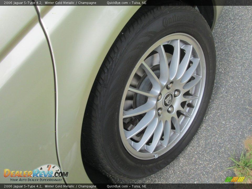 2006 Jaguar S-Type 4.2 Winter Gold Metallic / Champagne Photo #26
