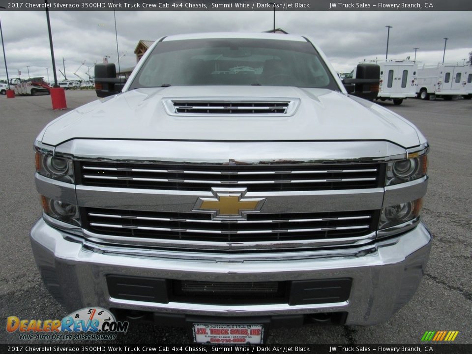 2017 Chevrolet Silverado 3500HD Work Truck Crew Cab 4x4 Chassis Summit White / Dark Ash/Jet Black Photo #8