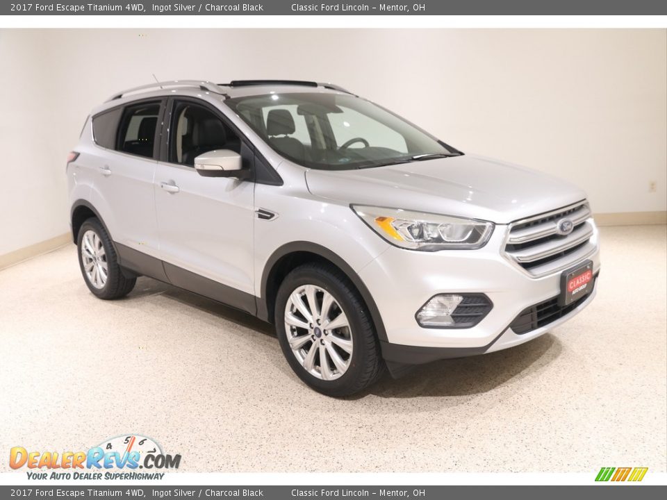 2017 Ford Escape Titanium 4WD Ingot Silver / Charcoal Black Photo #1