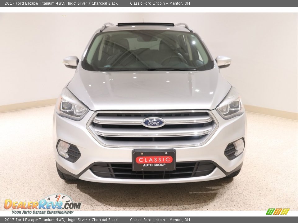 2017 Ford Escape Titanium 4WD Ingot Silver / Charcoal Black Photo #2
