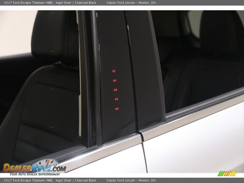 2017 Ford Escape Titanium 4WD Ingot Silver / Charcoal Black Photo #4