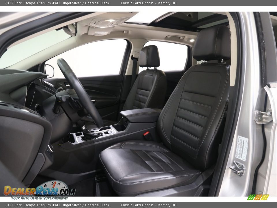 2017 Ford Escape Titanium 4WD Ingot Silver / Charcoal Black Photo #6