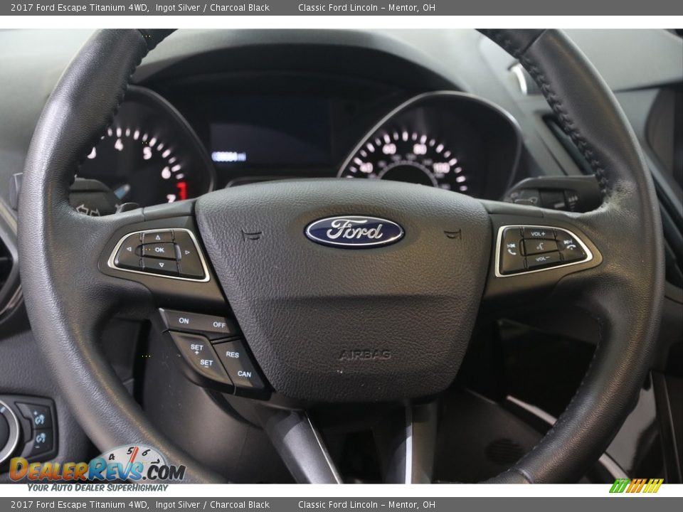2017 Ford Escape Titanium 4WD Ingot Silver / Charcoal Black Photo #7