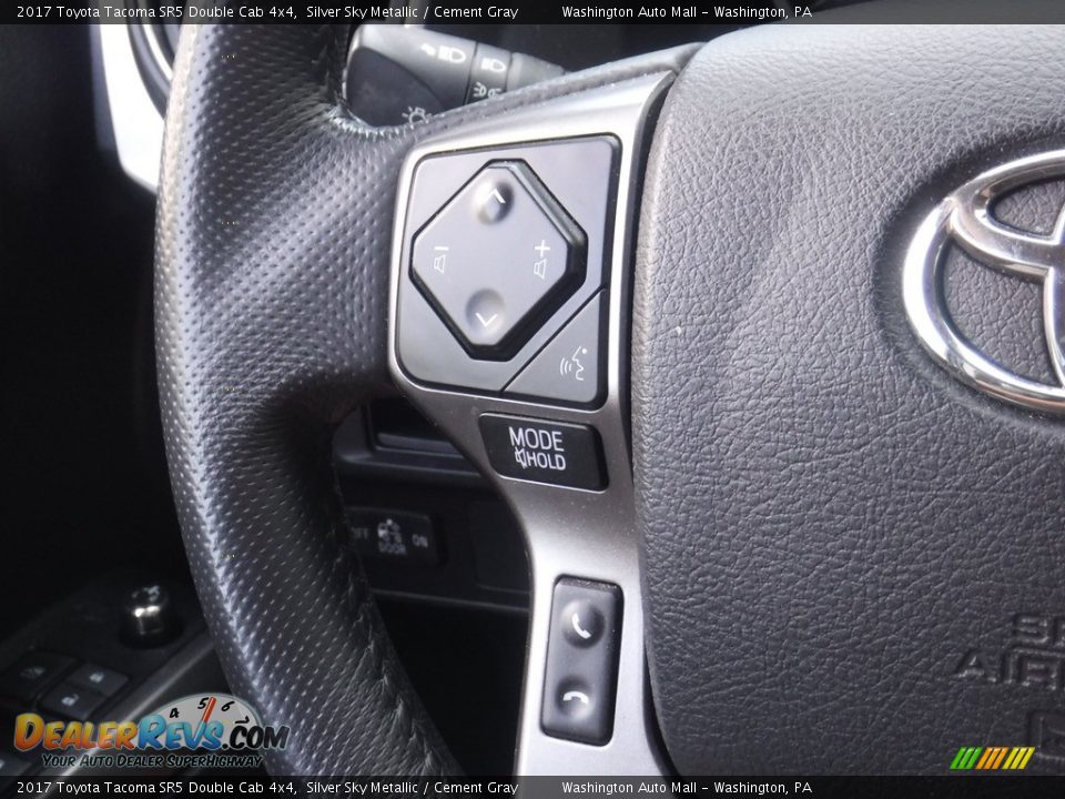 2017 Toyota Tacoma SR5 Double Cab 4x4 Silver Sky Metallic / Cement Gray Photo #6