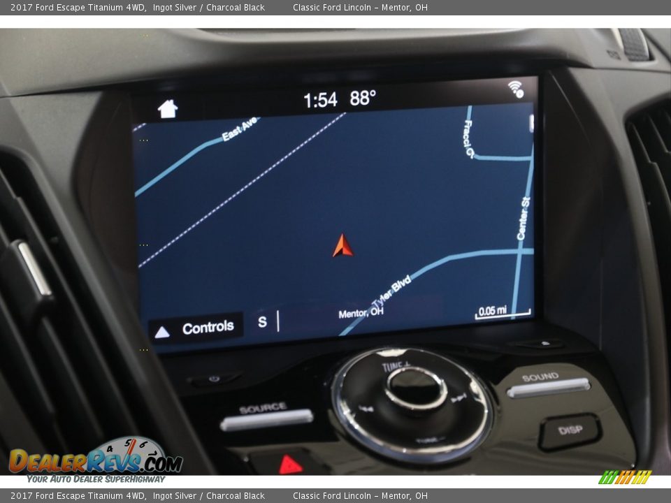 2017 Ford Escape Titanium 4WD Ingot Silver / Charcoal Black Photo #10