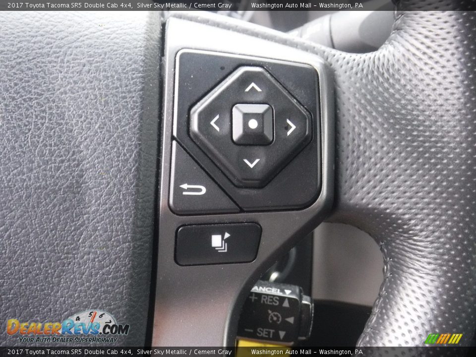 2017 Toyota Tacoma SR5 Double Cab 4x4 Silver Sky Metallic / Cement Gray Photo #7